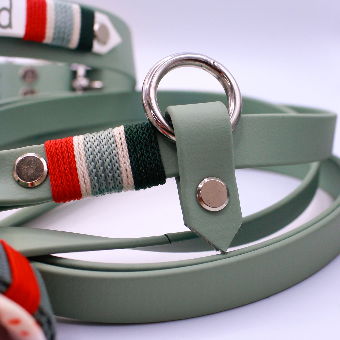 Biothane Hundeleine, stufenlos verstellbar